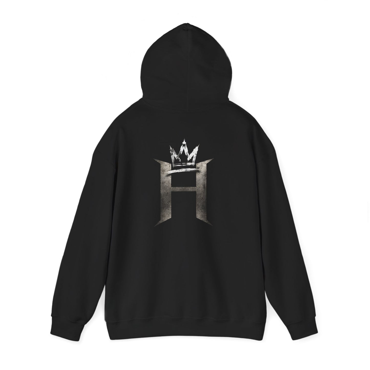 Haucian Signature Hoodie – Script Front & Crowned H Back Pullover