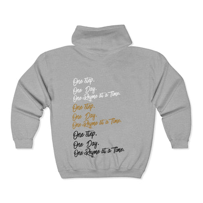HARNIMAN ZIPPER, ONE STEP ONE DAY ONE RHYME AT A TIME