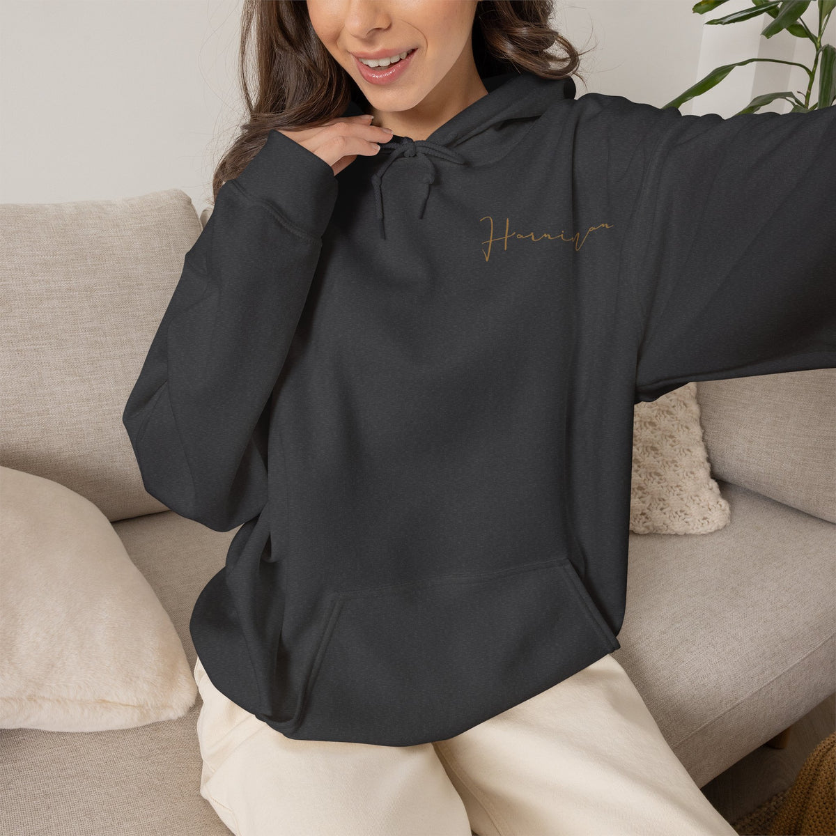 HARNIMAN SCRIPT H CROWN HOODIE