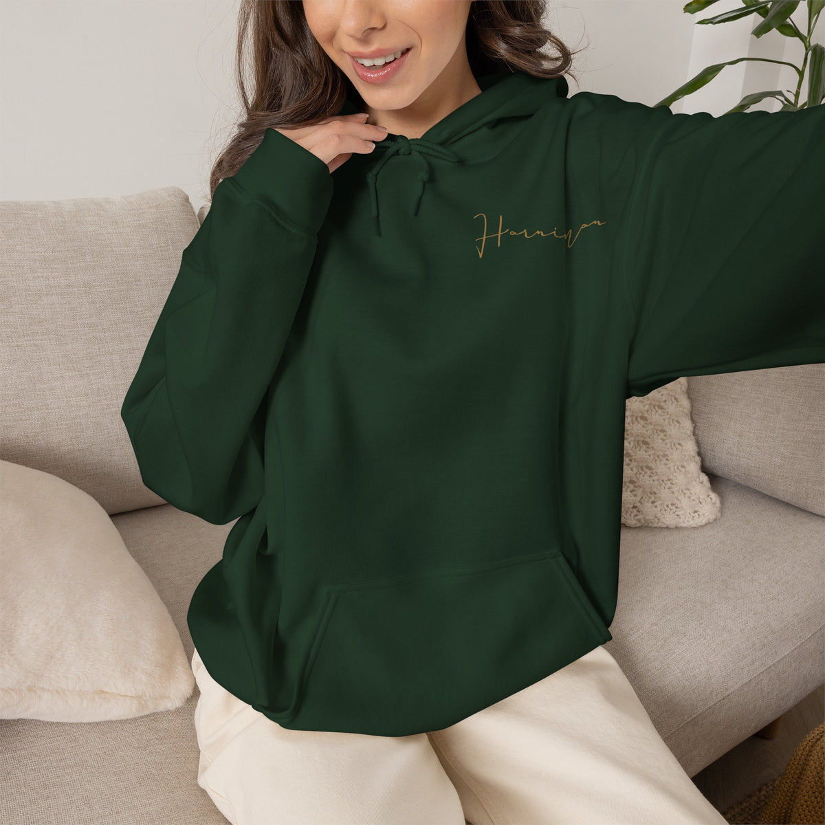 HARNIMAN SCRIPT H CROWN HOODIE