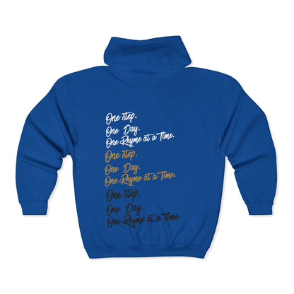 HARNIMAN ZIPPER, ONE STEP ONE DAY ONE RHYME AT A TIME