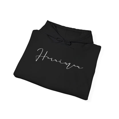 Haucian Signature Hoodie – Script Front & Crowned H Back Pullover
