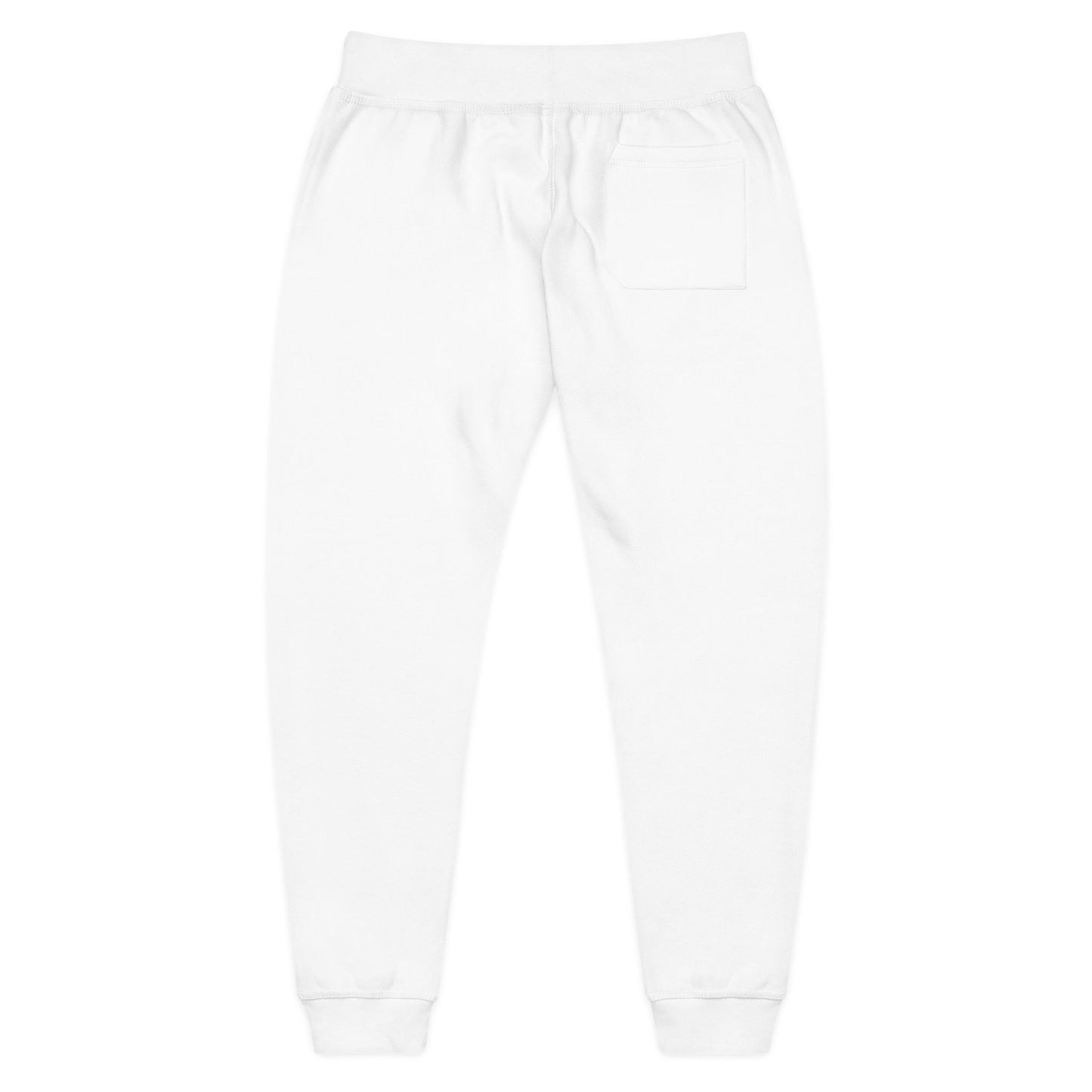 Embroidered Minimal Script Sweatpants — Cozy Fleece Joggers