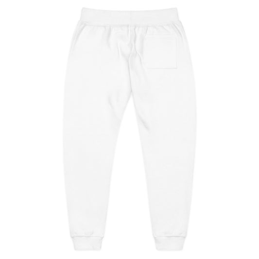 Embroidered Minimal Script Sweatpants — Cozy Fleece Joggers