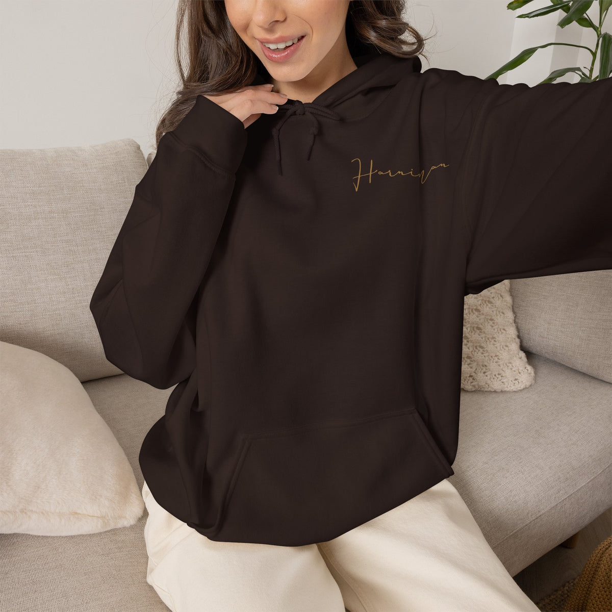 HARNIMAN SCRIPT H CROWN HOODIE